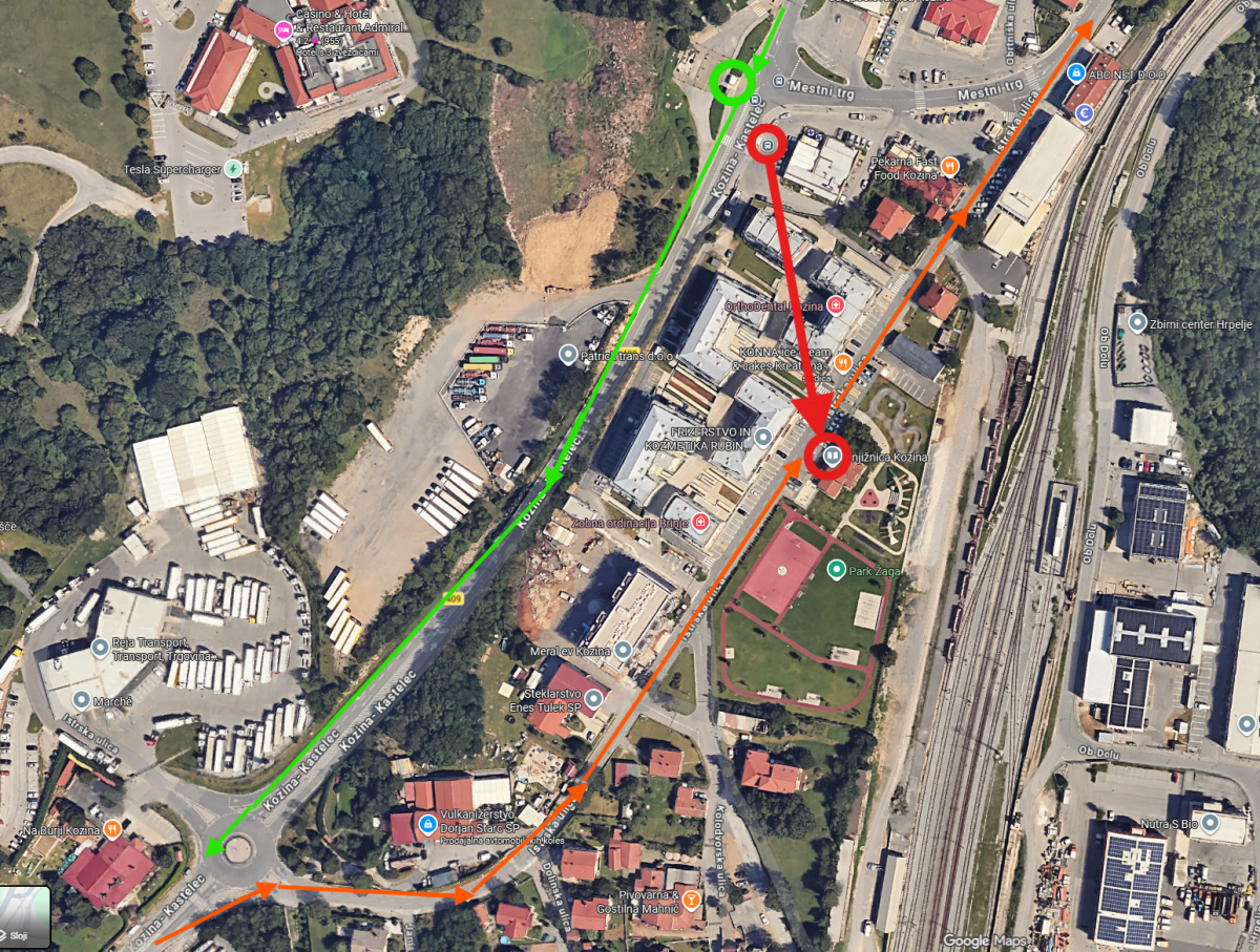 Začasen premik avtobusne postaje 